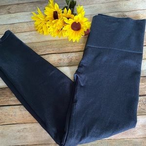 M. Rena One Size Dark Blue Gray Leggings